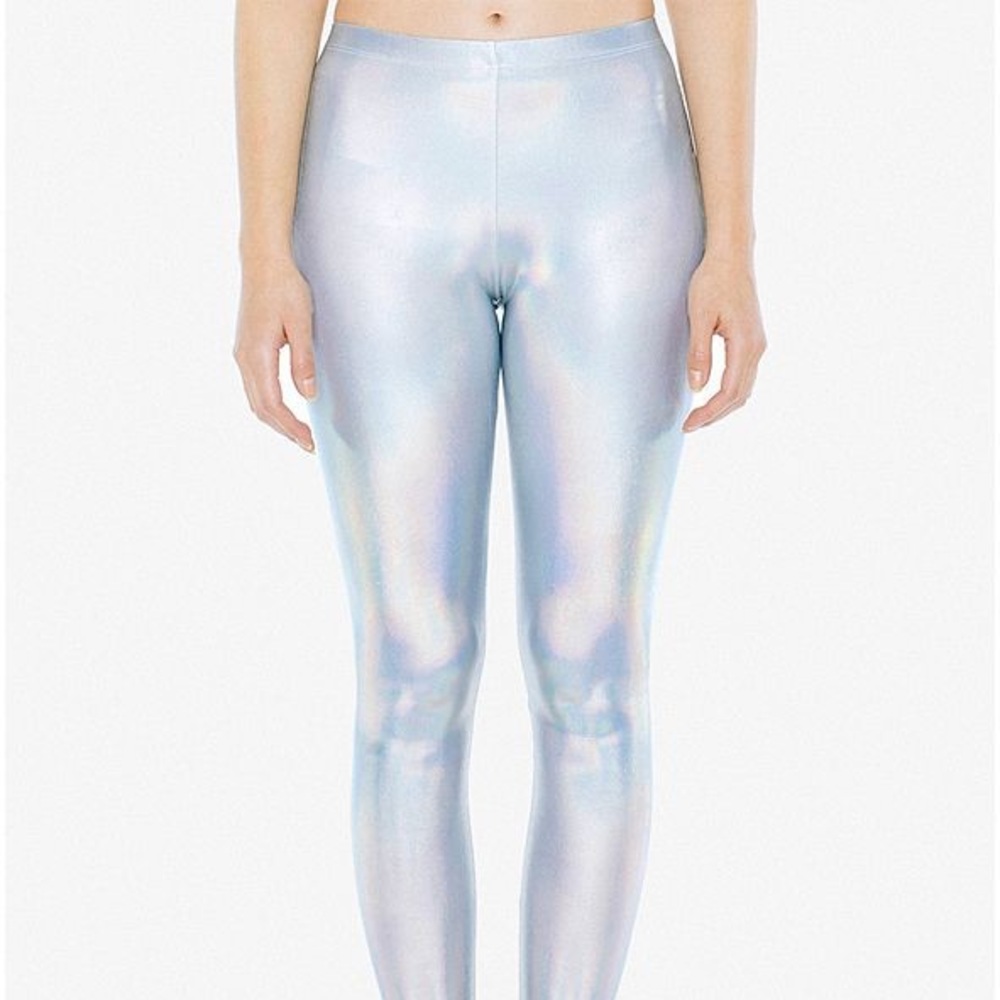 American Apparel Metallic Leggings S- Iridescent